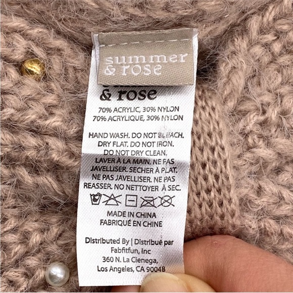 Summer & rose knitted headband - Picture 3 of 6